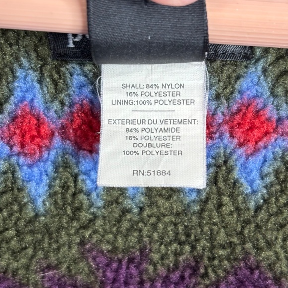 VTG 90s PATAGONIA Aztec Softshell Jacket Womens L RARE Fleece Lined Southwestern - Picture 10 of 14